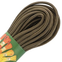 Black & Gold Stripes Paracord 550 Type III - ca. 10 m