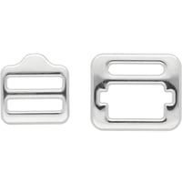 Nickel Plated 16 mm Slip-through buckle
