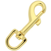 Mousqueton à Targette Plaqué Laiton 55 mm - Ø 10 mm