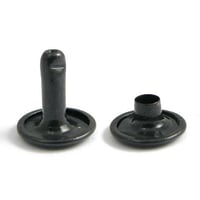 Double Cap Rivet Black - 10 | 50 | 100 Pieces