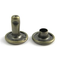 Double Cap Rivet Antique Brass - 10 | 50 | 100 Pieces