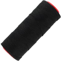 Black Movi (Politer) Waxed Polyester Cord 1 mm - 100 Meter