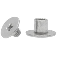 'Vernickelt' 3 x 4 x 4 mm  Buchschraube
