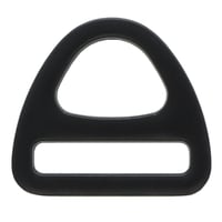 Black 25 x 4 mm Harness Triangle D-ring