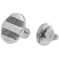 'Nickel Plated' Stripes 6 x 4 mm Chicago Screw