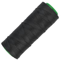 Black Movi (Politer) Waxed Polyester Cord  0.8 mm - 100 Meter