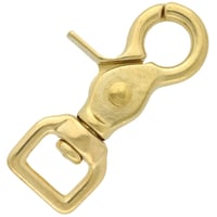 Brass 61 mm - ⧄ 15 mm Swivel Eye Clip Carabiner