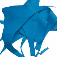 'Sapphire Blue' Greased Leather Scraps Sheet (750 g - 1 kg)