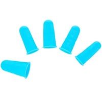 Dé à coudre en silicone bleu - lot de 5