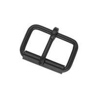 Roller Belt Buckle Black 16 x 3 mm