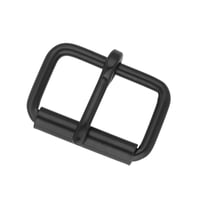 Roller Belt Buckle Black 20 x 3 mm
