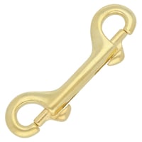 Brass 89 mm - Ø 10 mm Double Ended Snap Hook