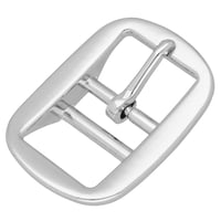 28 mm - Chrome Plated - Halter Buckle Double Barred