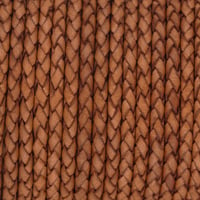 Lumière Marron 3 mm Cordon en Cuir Tressé