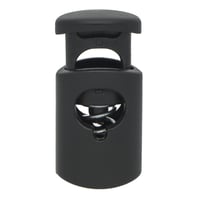 Black 24 x 12 mm Cord Lock Oval