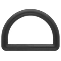 Schwarz 20 mm Kunststoff D-Ring