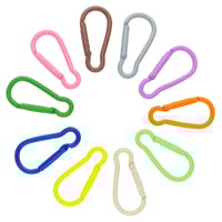 Mixed Aluminium Carabiner Clips - 10 pcs