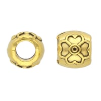 Gold Metal Flower Bead