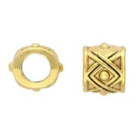 Gold Metal Tibetan Style Bead