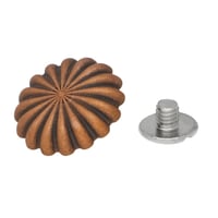Concho with Screw - Round Parachute Copper - 20 mm