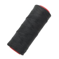 Black 1 mm Waxed Polyester Cord 