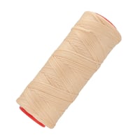 Beige 1 mm Waxed Polyester Cord 
