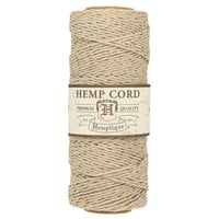 Natural Silver  - 1mm - Hemp Rope by Hemptique (62.5 meter)