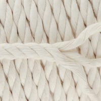 Natural 5 mm Macramé Corde Torsadée en Coton