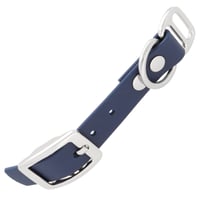 Navy Blue - 20 mm Biothane Adapter With Rivets