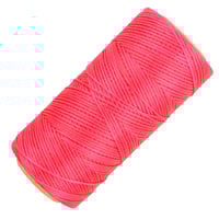 Neon Pink #328 - 1.00 mm - Braided Linhasita Waxed Polyester Cord (PE)