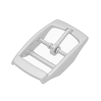 Double-Barred Belt Buckle Heightened Nickel Plated 20 mm
