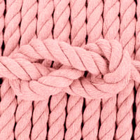 Cherry Blossom Pink Cotton Twisted Rope - 10 mm