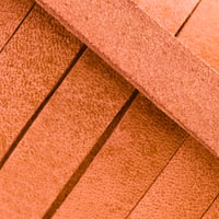 25 mm Orange Nubuck Leather Band (Pull-up Leather) per meter