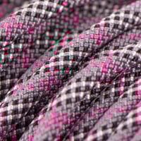Tartan Fuchsia & Charcoal Grey - Dog Leash Rope - Ø 8 mm PPM