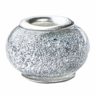 Sparkling Acrylic Bead - White