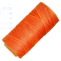 Orange #30 - 1,00 mm - Cordon en polyester ciré Linhasita (PE-4)