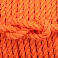 Orange Gedrehtes Baumwollseil - Ø 10 mm