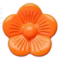 Perle Curseur Fleur - Orange