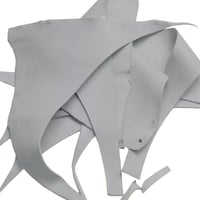 'Pastel Grey' Greased Leather Scraps Sheet (750 g - 1 kg)