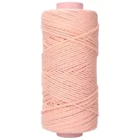 Pastel Rose Corde de coton Macrame 3 mm (simple brin) - 150 m - 500 grammes