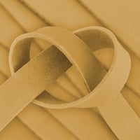 Ochre Yellow 40 mm Greased Leather Strap (Pull-Up Leather) - ca. 140 cm