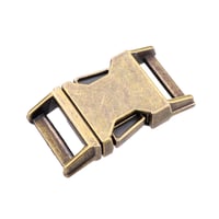 Metal Side Release Buckle - Antique Brass (16 mm)