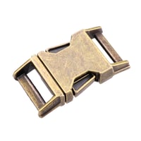 Metal Side Release Buckle - Antique Brass (20 mm)
