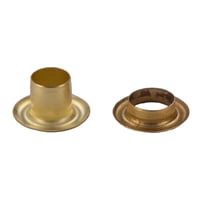Eyelet / Hollow Rivet 'Brass' Ø 6 mm