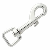 Chrome Mousqueton à targette 76 mm - ⧄ 17 mm