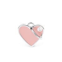 Personalised Handmade Heart Tag (Small) - Pink