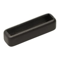 Noir Passant plat en plastique 25 mm