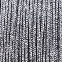 Platin Glitzerschnur - Hohlgeflochten 2 mm