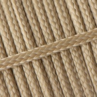 Beige 4 mm Seil - PPM - (Flach/Hohlgeflecht)