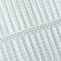 Weiß 4 mm Seil - PPM - (Flach/Hohlgeflecht)
